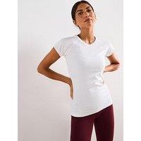 Sweaty Betty Womens Training Athlete Seamless Workout T-Shirt - White
