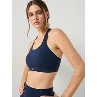 Sweaty Betty Womens Training Power Medium Impact Sports Bra - Navy
