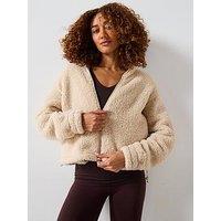 Sweaty Betty Womens Canyon Fleece Zip Up - Beige