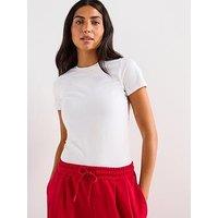 Sweaty Betty Womens Training Essential Sculpt Short Sleeve Top - White