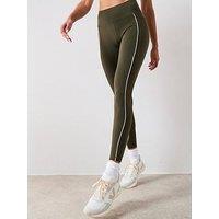 Sweaty Betty Womens Training Power 7/8 Workout Piping Tights - Green