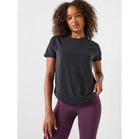 Sweaty Betty Womens Training Breathe Easy Short Sleeve Top - Black
