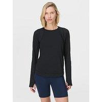 Sweaty Betty Womens Training Breathe Easy Long Sleeve Top - Black