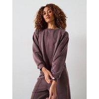 Sweaty Betty Womens Training Sand Wash Cloudweight Sweatshirt - Brown