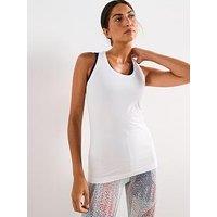 Sweaty Betty Womens Training Athlete Seamless Workout Tank Top - White