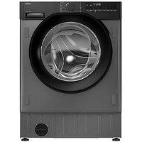 Haier Bha6S696M6Db9R80 Integrated 9Kg / 6Kg Washer Dryer With 1600 Rpm Spin, Wifi, Graphite, D Rated (Wash&Dry), A Rated (Wash Only) - Washer Dryer Only