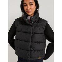 Barbour International San Telmo Padded Knit Sleeve Jacket - Black