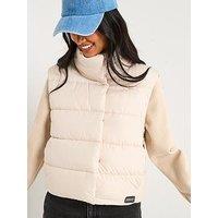 Barbour International San Telmo Quilted Sweater Jacket - Off White