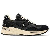 Polo Ralph Lauren Trackster 275 Suede/Mesh Sneakers - Black