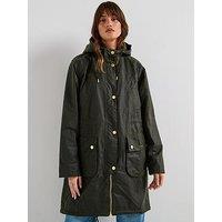 Barbour Marcy Wax Parka - Navy