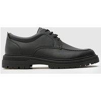 Schuh Reece Chunky Moccasin Lace Up Shoes - Black
