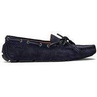 Polo Ralph Lauren Anders Tie Suede Moccasins - Navy