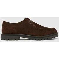 Schuh Presley Suede Apron Lace Up Shoe - Brown