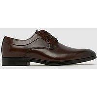 Schuh Rail Leather Derby Lace Up Shoe - Dark Brown