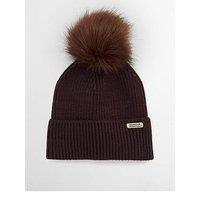 Barbour International Bintl Mallory Pom Beanie Hat - Brown