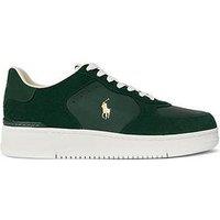 Polo Ralph Lauren Masters Court Leather/Suede Sneakers - Dark Green