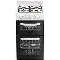 Hotpoint Hdg5Gcw 50Cm Gas Double Cooker - White