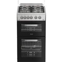 Hotpoint Hdg5Gcx 50Cm Gas Double Cooker - Stainless Steel