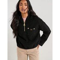 Barbour International Bintl Lola Fleece Hoodie - Black
