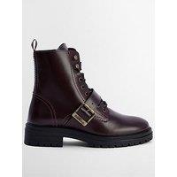 Barbour Ouseburne Lace Up Boot - Red