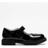 Lelli Kelly Junior Emma Brogue Detailed Patent Leather Shoe - Black
