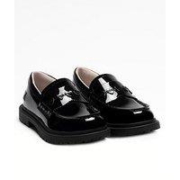 Lelli Kelly Youth Clara Patent School Shoe Loafer Miss Lk - Black