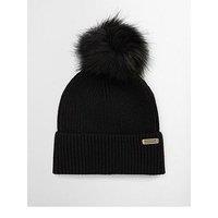 Barbour Bintl Mallory Pom Beanie Hat - Black