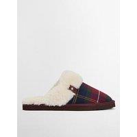 Barbour Claudia Tartan Mule Slipper - Red