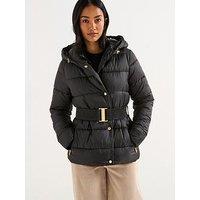 Barbour International Short Track Line Puffer Jacket - Black