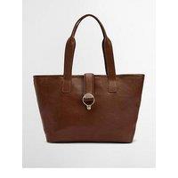 Barbour Alder Leather Tote Bag - Brown
