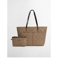 Barbour Quilted Tote Bag - Beige