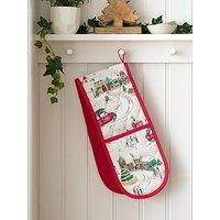 Catherine Lansfield Christmas Town Double Oven Glove