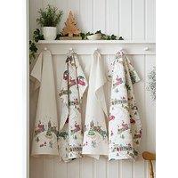 Catherine Lansfield Christmas Town Tea Towels 4 Pk