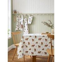 Catherine Lansfield Angus Highland Cow Table Cloth- 137X229Cm