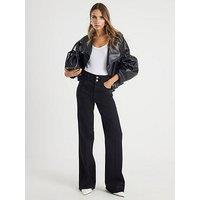 River Island Relaxed Flare Robinson - Black
