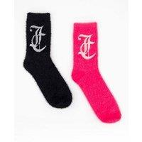 Juicy Couture Fluffy Seasonal Socks 2 Pack - Multi