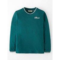 Ellesse Junior Vanno Long Sleeve T-Shirt - Green