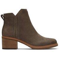 Toms Hailey Water Resistant Leather Boot - Brown