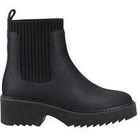 Toms Millie Water Resistant Leather Boot - Black