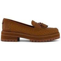 Toms Cara Woven Pu Loafer - Tan