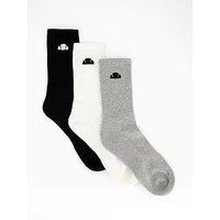 Ellesse Men'S Alacre Crew Socks 3 Packs - Multi