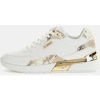 Guess Moxea15 Snake Trim Sneaker - White