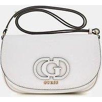 Guess Calebra Convertible Crossbody Flap - White