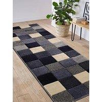 The Very Collection Newport Blue Blocks Runner