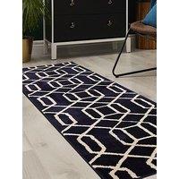 Very Home Newport Lattice Navy Runner