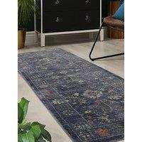 Very Home Orner Traditional Runner - Blue