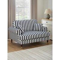Very Home Coast Navy Striped Love Chair