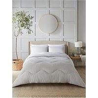 Night Lark Seersucker Bound 4.5 Tog Coverless Summer Duvet Set Includes Pillowcases - Grey