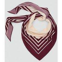 Mango Striped Satin Scarf