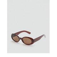 Mango Oval Frame Sunglasses